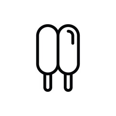 Double Stick Ice Cream vector icon