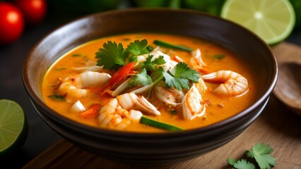  Delicious seafood soup ready to be savored
