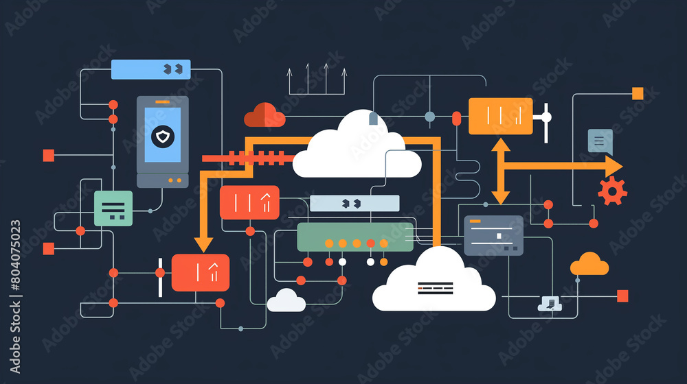 Poster an infographic master devops practices, continuous integration, and deployment pipelines through onl
