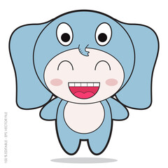 animals character with elephant vector