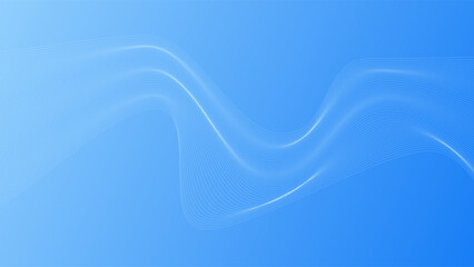 ABSTRACT COLORFUL WAVY LINES PATTERN GRADIENT BLUE COLOR BACKGROUND. GOOD FOR POSTER, WALLPAPER, COVER, FRAME, FLYER, SOCIAL MEDIA, GREETING CARD