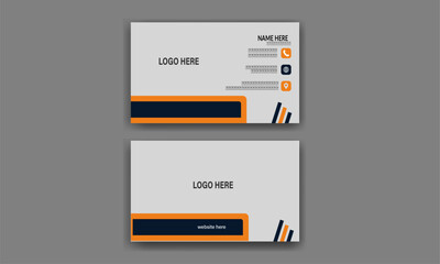 Modern and simple business card design. double sided business card design template .