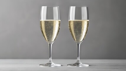  Elegant celebration with champagne flutes
