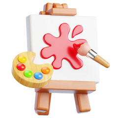 Art and Painting Hobby Euipment 3D Icon