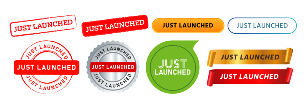 just launched rectangle stamp seal badge and ribbon sign for business marketing sale product