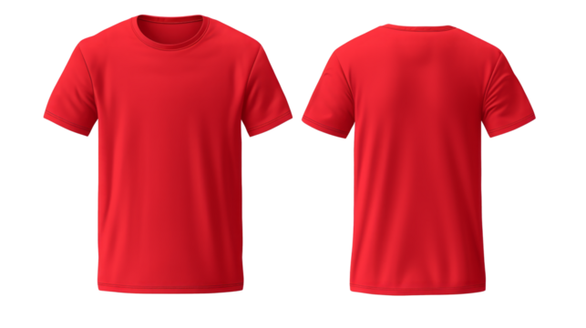 set of color view t-shirt isolated on white.