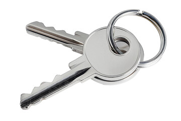 Door keys isolated on white background