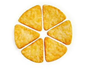 Chicken nuggets on a white background, isolation