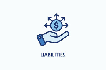 Liabilities vector, icon or logo sign symbol illustration 
