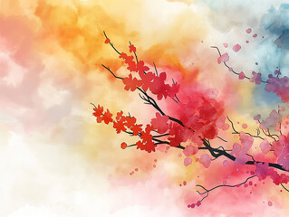 日本のパステル画のバックグランド