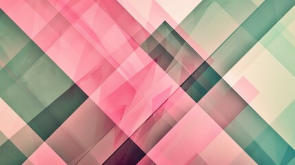 abstract colourful background with lines and triangles, geometry creative wallpaper backdrop, in style of green and pink