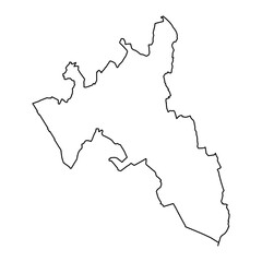 Nakuru County map, administrative division of Kenya. Vector illustration.