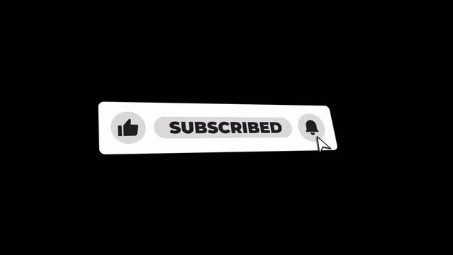Clean Animated YouTube Subscribe Button