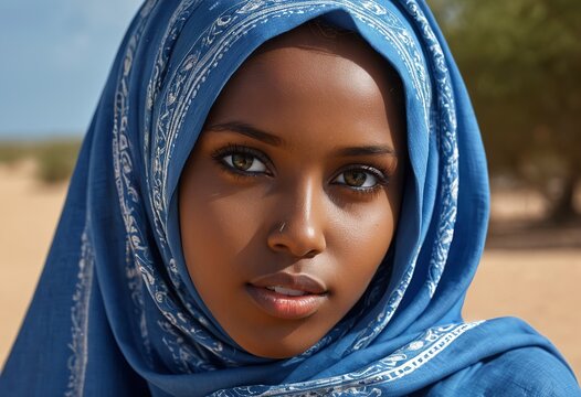 Alluring Energy: The Radiance of an 18-Year-Old Somali Girl