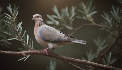 Dove with Olive Branch and Olives