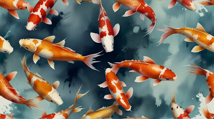The Goldfish swimming in aquarium Beautiful goldfish are swimming Freshwater fish, which is popular for beauty Close-up of goldfish against black background generative ai 