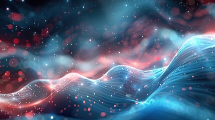 abstract digital tech wave backgrounds