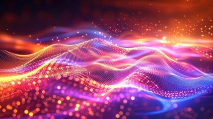 abstract digital tech wave backgrounds