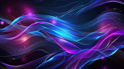 abstract digital tech wave backgrounds