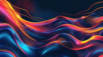 abstract digital tech wave backgrounds