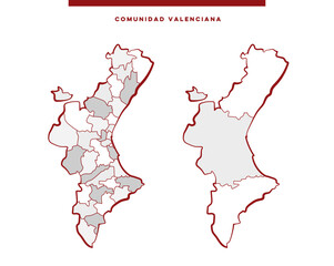Comunidad Valenciana - Mapa © Jessica Paradis