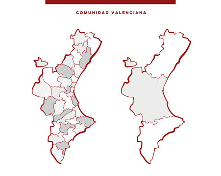 Comunidad Valenciana - Mapa
