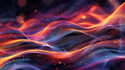 abstract digital tech wave backgrounds