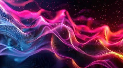 abstract digital tech wave backgrounds