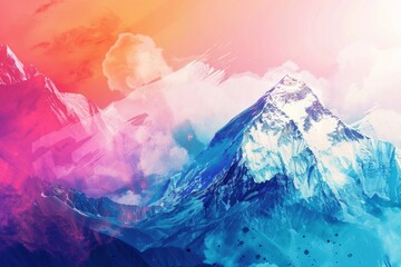 abstract background for Everest Day Nepal