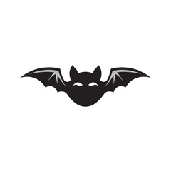flying bat logo design flapping wings