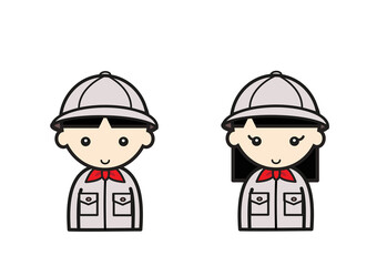 ボーイスカウトの子どもたち