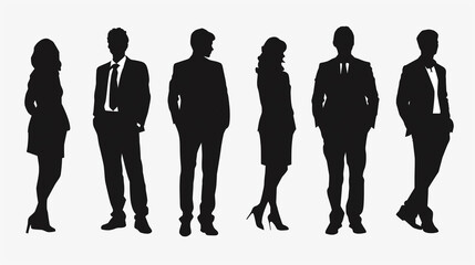 ポケットに手を入れて佇んでいるサラリーマンアイコン