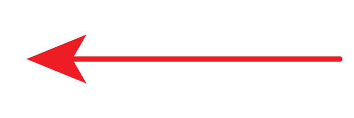 Fototapeta premium red arrow right . isolated on a white background. Vector illustration