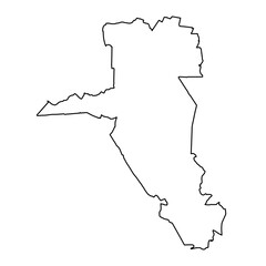 Uasin Gishu County map, administrative division of Kenya. Vector illustration.