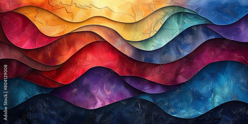 Poster abstract colorful background with textured elements