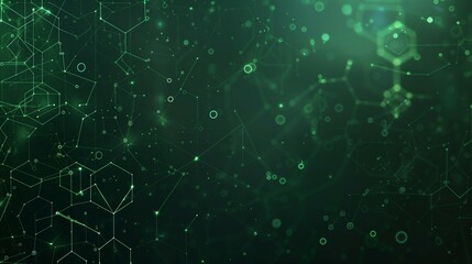 abstract hexagon pattern green background, digital cyberspace and technology concept wallpaper, virtual surface backdrop