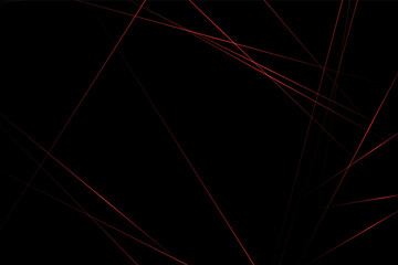 Abstract black with red lines, triangles background modern design. Vector illustration EPS 10.