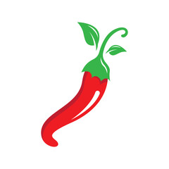 delicious red hot chili logo design
