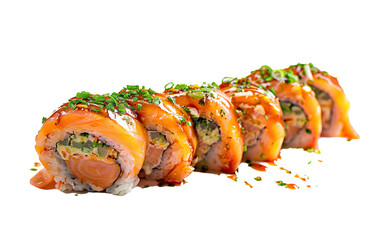 product shot of sushi, ingredients
