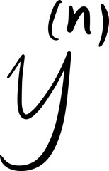 nth derivative calculus symbol math handwritten