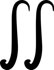 double integral calculus symbol math handwritten