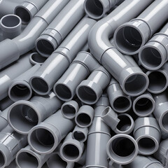stack of steel pipes