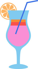 Summer cocktail icon