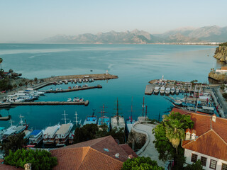 Naklejka premium Cast Away: Fishing and Yachting Excursions Near Antalya's Kaleici