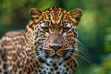 Portrait of wild Leopard cat