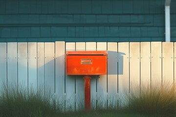 Home mailbox , a symbol of connection awaiting news and messages
