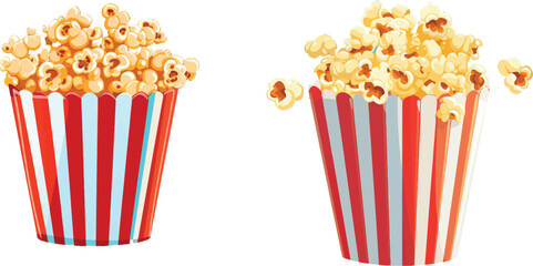 Cartoon kernels popcorn
