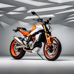  ktm 890 duke and aprilia motorcycles crafted with modern design aesthetics positioned prominently