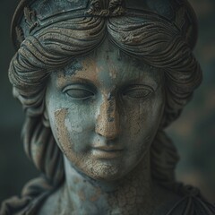An artistic portrait capturing the essence of Athena, the Greek goddess of wisdom 8K , high-resolution, ultra HD,up32K HD