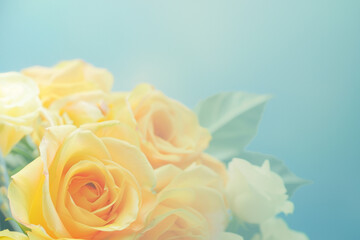 Obraz premium Beautiful bouquet of flowers. Holiday Background with flowers